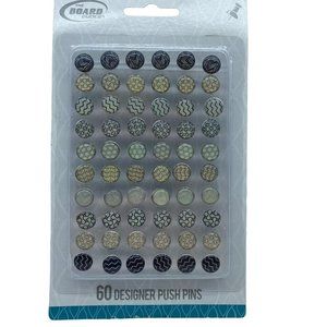 The Board Dudes 60 Designer Thumb Push Pins NEW Unopened
